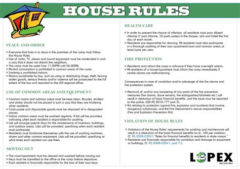 housing authority rules and regulations.
